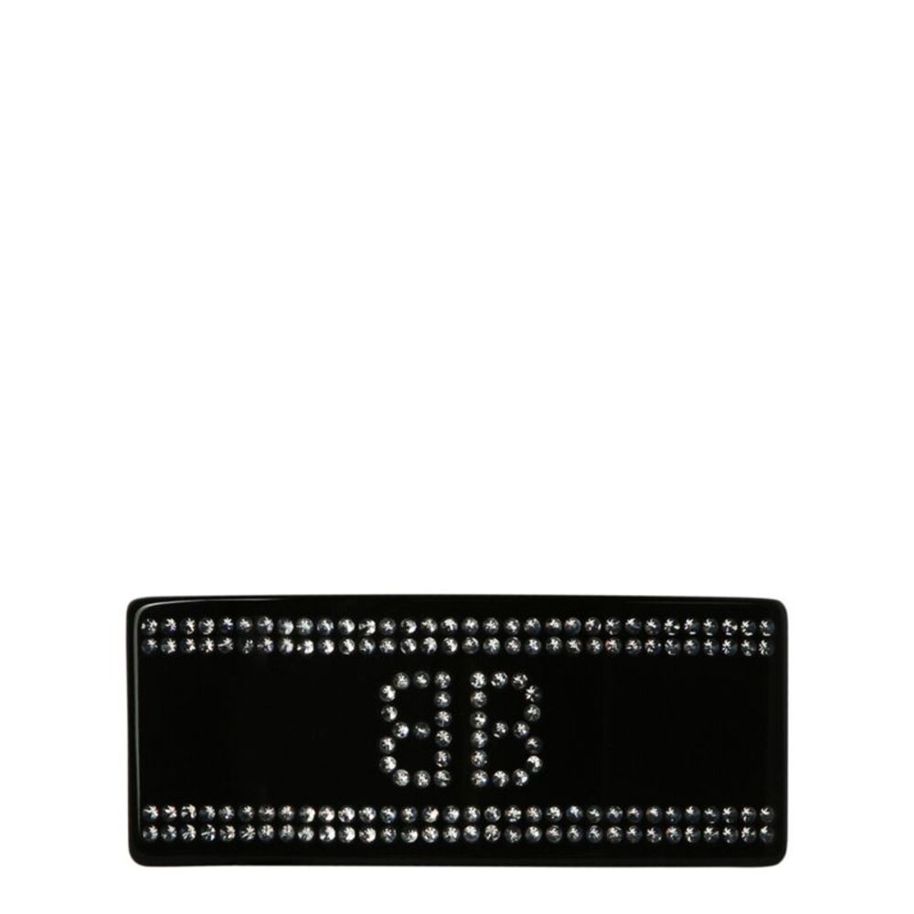 Balenciaga XXL Hair Clip Black Womens